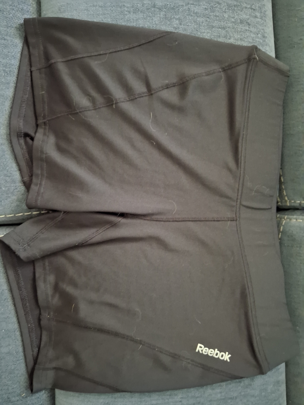 Reebok Black Women's Bike Shorts with Logo
